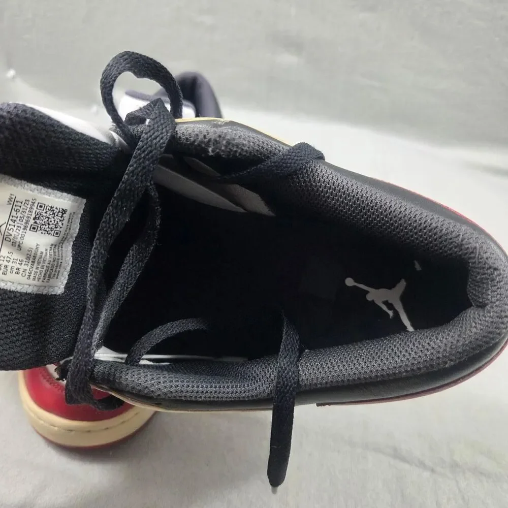 Jordan Men's Red and White Trainers